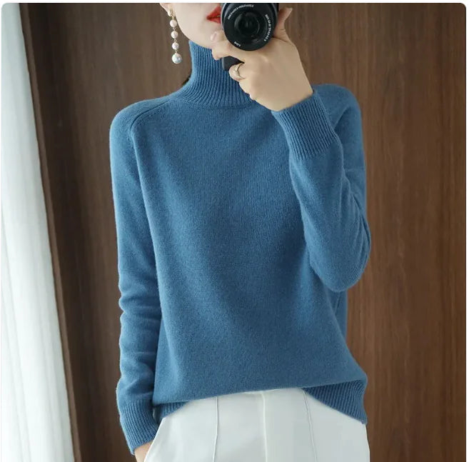 Stand Collar Pullover Sweater