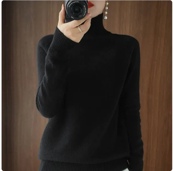 Stand Collar Pullover Sweater