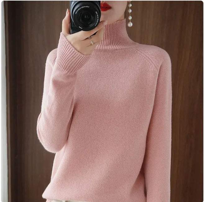 Stand Collar Pullover Sweater