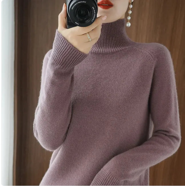 Stand Collar Pullover Sweater