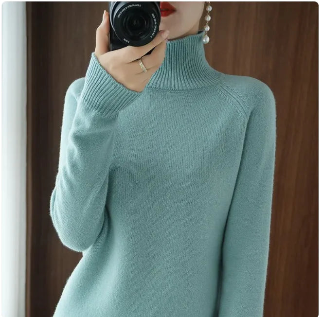 Stand Collar Pullover Sweater